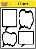 NEWSLETTERS Speech Bubble Theme | September To June | Color Version