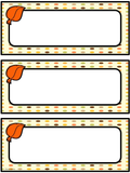 Frames, Labels and Task Cards | Fall Themed