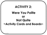 PERSPECTIVE TAKING ACTIVITIES | Pack 2 | Predicting Other's Behavior &  Being Polite