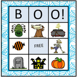 Halloween BINGO differentiated for elementary students regular or special needs. Great way to work on many social skills such as flexible thinking, attention, and good sportsmanship.