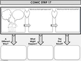 PERSPECTIVE TAKING and PROBLEM SOLVING Activity | Comic Strip Style | Black and White Version For3rd-5th Grade