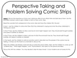 PERSPECTIVE TAKING and PROBLEM SOLVING Activity | Comic Strip Style | Color Version For 3rd-5th Grade