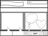 PERSPECTIVE TAKING Activity | Comic Strip Style | Black and White Version | For K-2nd