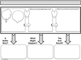 PERSPECTIVE TAKING and PROBLEM SOLVING Activity | Comic Strip Style | Black and White Version For3rd-5th Grade