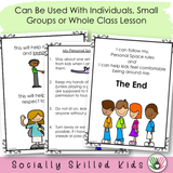 My Personal Space Rules | Social Skills Story and Activities | For K-2nd