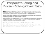 PERSPECTIVE TAKING and PROBLEM SOLVING Activity | Comic Strip Style | Color Version For 3rd-5th Grade