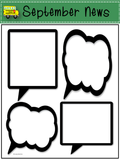 NEWSLETTERS Speech Bubble Theme | September To June | Color Version