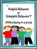 Friendship Behavior Activities | Pack 4 | Recess and Cooperation