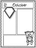 NEWSLETTERS Superhero Theme | September To June | Black and White Version