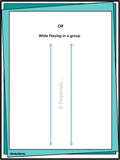 Friendship Behavior Activities | Pack 4 | Recess and Cooperation