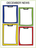 NEWSLETTERS Clipboard Theme | September To August | Color Version