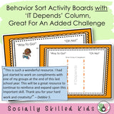 COMPLIMENTS - with COMPLIMENT STARTERS - Perspective Taking Activity for 1st-5th