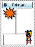 NEWSLETTERS Superhero Theme | September To August | Color Version