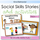 Social Skills Stories And Activities | Pack 1 | Kind Behaviors | For 1-5th