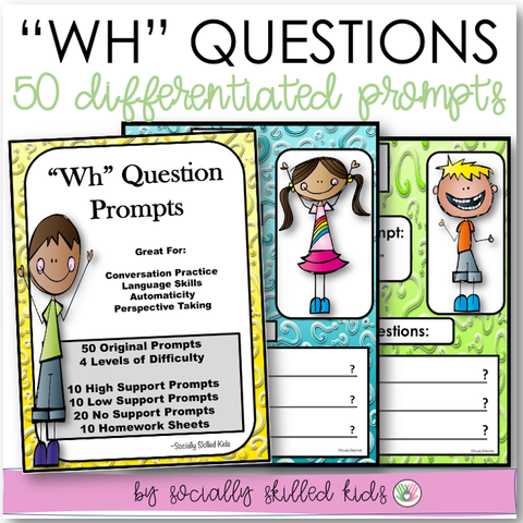 "WH" Question Prompts | High Color Version