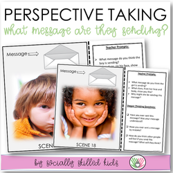 Perspective Taking Photo Activity Cards For Non Verbal Communication  - What Message Are They Sending?