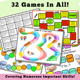 Social Skills Board Games – 32 Printable Games for Elementary Special Education & SEL