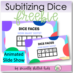 Subitizing Dice PowerPoint Activity | Interactive Math Activity for Pre-K & Kindergarten or Special Education
