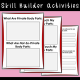 Social Skills Stories And Activities | Pack 4 | Body Awareness | For K-5th