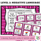 Making Comments BINGO! | Social Skills Activity For K-5th