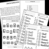 Modified Spelling Activities | Featuring 'd' Words | For 4th Grade