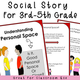 PERSONAL SPACE Behaviors | Differentiated For K-5th Grade
