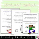 Social Skills Stories And Activities | Pack 4 | Body Awareness | For K-5th