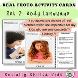 Perspective Taking Photo Activity Cards For Non Verbal Communication  - What Message Are They Sending?