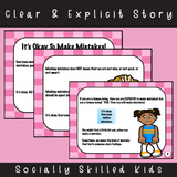 It's Okay To Make Mistakes | Social Skills Story and Activities | For Girls  K-2nd Grade
