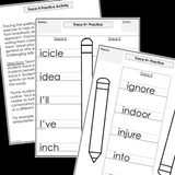 Modified Spelling Activities | Featuring 'i' Words | For 4th Grade