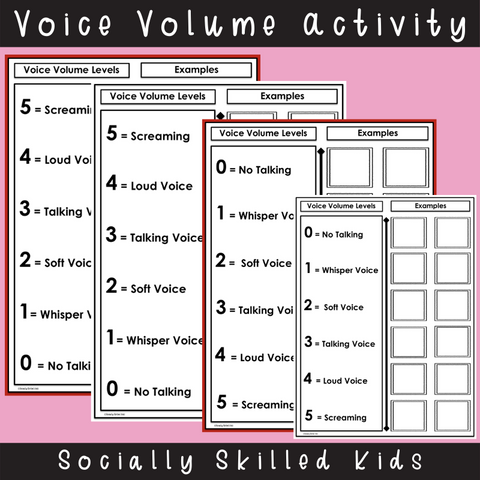 Voice Volume and Tone Of Voice | Differentiated Social Skills Activiti ...