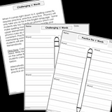 Modified Spelling Activities | Featuring 's' Words | For 4th Grade