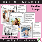 Perspective Taking Photo Activity Cards | Pack 1 |What Are They Thinking? & What Are They Saying?