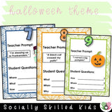 "WH" Question Prompts | Fall/Thanksgiving and Halloween Themed | Bundle