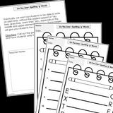 Modified Spelling Activities | Featuring 'g' Words | For 4th Grade