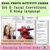 Perspective Taking Photo Activity Cards For Non Verbal Communication  - What Message Are They Sending?
