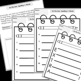 Modified Spelling Activities | Featuring 'o' Words | For 4th Grade