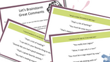 'Questions and Comments' Activity Pack