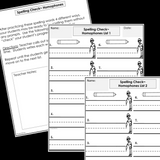 Modified Spelling Activities | Featuring Homophones | For 4th Grade