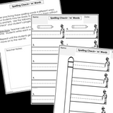 Modified Spelling Activities | Featuring 'm' Words | For 4th Grade