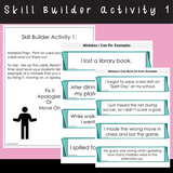 Social Skills Stories And Activities | Pack 7 | Coping Strategies | For 3rd-5th Grade
