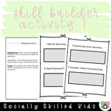 Social Skills Story and Activities, I Will Not Spit At Others