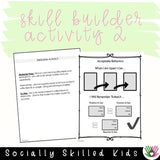 Social Skills Story and Activities, I Will Not Spit At Others