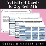 PERSPECTIVE TAKING ACTIVITIES  | Social Scenarios | K-5th