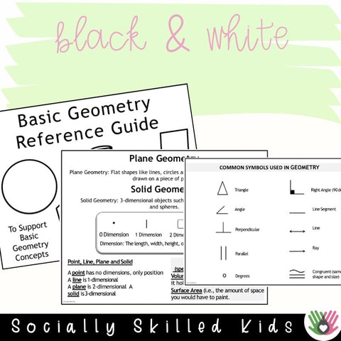 Simple Geometry Guide GEOMETRY | Basic Geometry Reference Guide – Socially Skilled Kids