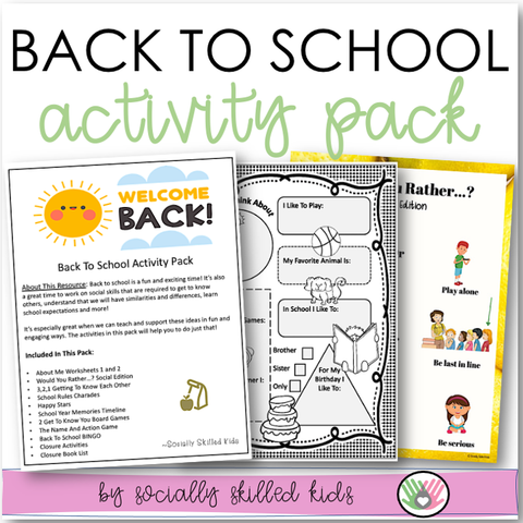 Back To School Activity Pack