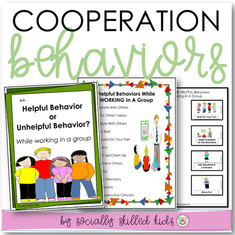 Cooperation Behaviors | Differentiated Social Skills Activities For K-5th