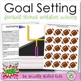 Goal Setting Worksheet - Football Themed