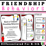 Friendship Behaviors Activities | MEGA Bundle | 6 Differentiated Activity Sets