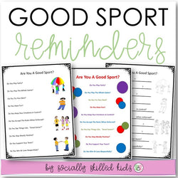 Good Sport Reminders | Differentiated Posters & Worksheets